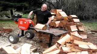 EXTREME Fastest Modern Firewood Processing Machine, Amazing Homemade Log Splitter Wood Processor