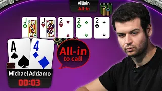 The CRAZIEST Moment Captured In Online High Stakes | Michael ADDAMO #GGMillion$