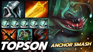 TOPSON [Tidehunter] Mid Ultra Tank Anchor Smash Lifesteal Dota 2 (Fullmatch)