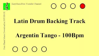 Argentin Tango - Free Latin Drum Backing Track - 100Bpm