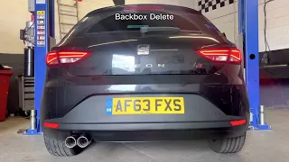 Seat Leon 1.4 TSI FR Backbox Delete & Resonator Delete - Before & After