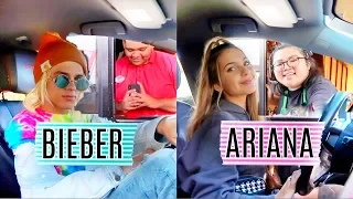 GOING THROUGH DRIVE THRU'S DRESSED AS CELEBRITIES! | Brent Rivera