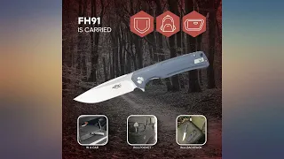 GANZO Firebird FH91-GB Pocket Folding Knife D2 Steel Blade G10 Handle Camping review