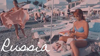 Sochi Russia Beach Walk July 2022 Russia 4K Video