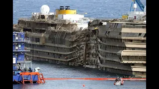 Encuentran restos humanos dentro del crucero Costa Concordia