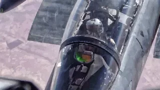 F-15E Strike Eagles & A-10C Warthogs Refueling Over Iraq