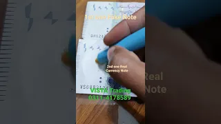 Currency Cheker Pen with UV Light and litmus Pen, Difference between real and Fake Currency Note