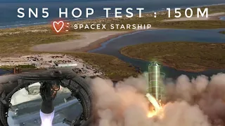 SpaceX Starship SN5 Hop TEST 150m | Elon Musk's Dream | #TnR