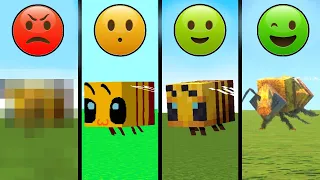 bee with different emoji