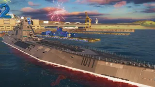 New OP Ship - USS New Hampshire (BB-1011) Full Gameplay - Modern Warships