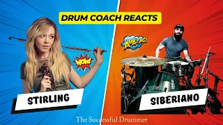 Drum Coach Reacts: EL ESTEPARIO SIBERIANO & LINDSEY STIRLING