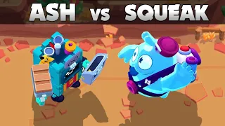 Ash Vs Squeak | 1Vs1 | 27 Tests | Brawl Stars