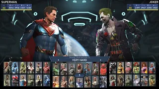 Superman vs Joker (Very Hard) - Mortal Kombat 11 vs Injustice 2 | 4K UHD Gameplay