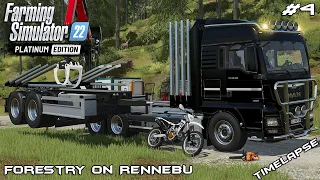 Transporting LOGS to the SAWMILL with MAN | Forestry on RENNEBU | FS22 Platinum Edition | Episode 4