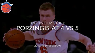 Knicks Film Study: Kristaps Porzingis at the 4 vs 5