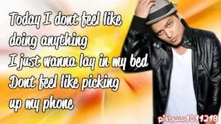 Bruno Mars - The Lazy Song (Lyrics Video) HD