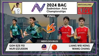 GOH SF/IZZUDDIN 🇲🇾 vs. LIANG WK/WANG C 🇨🇳 LIVE! Asian C'ships 24' 亚洲锦标赛 FINAL | Darence's Watchalong