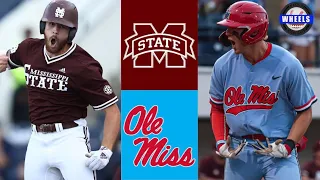 Mississippi State vs Ole Miss Highlights (Games 2 & 3!) | 2022 College Baseball Highlights