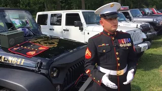 U.S. marine veteran says goodbye to Michigan war dog Cena