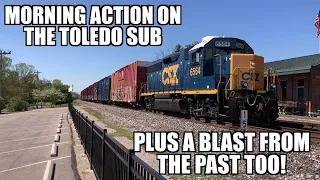 Morning action on the Toledo Sub and a blast from the past too!