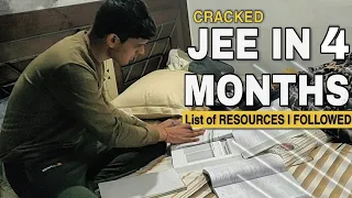 Resources I followed to crack JEE in  4 months🔥| Secret books revealed|