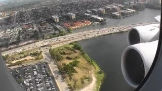 Absolutely Monstrous HD Airbus A380-800 Takeoff From Miami On Lufthansa!!!