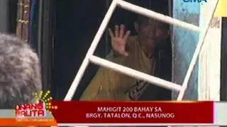 UB: Mahigit 200 bahay sa Brgy. Tatalon, QC, nasunog (032912)