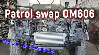 Patrol Y61 SWAP OM606 Mercedes TURBODIESEL 3.0 пересвап. Часть 2 - обслуживание мотора