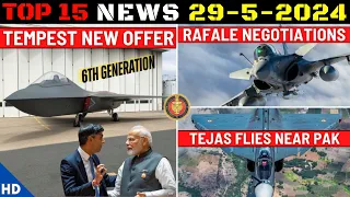 Indian Defence Updates : Tempest New Offer,Rafale Negotiations,Tejas Sortie Near PAK,AMCA Ecosystem