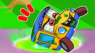 Супергерой Биби и Хэллоувинский микроавтобус: веселые приключения машинок в развивающем мультфильме
