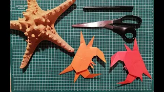 Видеоурок оригами "Крабик"