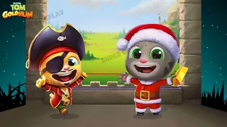 Talking Tom Gold Run Santa Tom & Pirate Ginger In Christmas