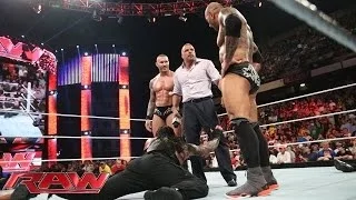 The Shield competes in a 11-on-3 Handicap Match: Raw, April 14, 2014