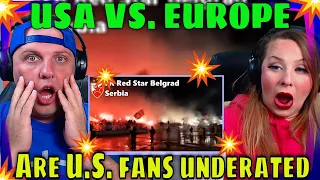 First Time Seeing USA VS. EUROPE  Are US fans underated | THE WOLF HUNTERZ REACTIONS