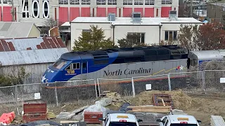 Work Railfanning Ft Amtrak 71, 73 and 75 & CSX F741 Raleigh NC 03/07/2024