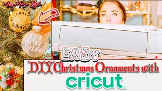 SUPER EASY/BEGINNER FRIENDLY CRICUT EXPLORE AIR 2 CHRISTMAS ORNAMENT DIY