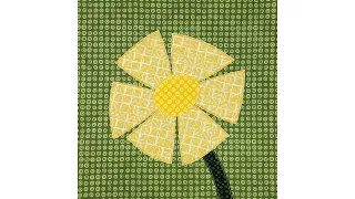 How to Assemble the Buttercup Block from the Wild Flowers Applique Quilt Pattern