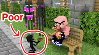 Monster School : Poor Baby Enderman - Sad Story - Minecraft Animation