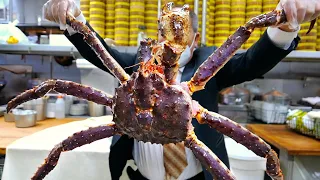 New York City Food - GIANT ALASKAN KING CRAB Cooked Three Ways Park Asia Brooklyn Seafood NYC