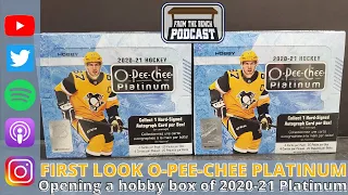 FIRST LOOK 2020-21 O-Pee-Chee Platinum Hobby. All the colorful cards and an autograph card!