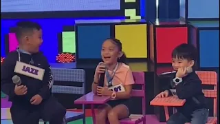 Kulot,Argus,Jaze. ang batang cute po. entertainer sa showtime tuwing comercial break.nakakaaliw. 😂