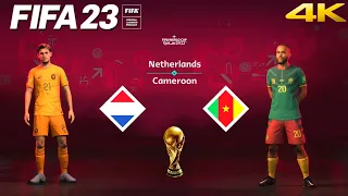 FIFA 23 - Netherlands vs. Cameroon - FIFA World Cup Qatar Final | PS5 Gameplay [4K 60FPS] Next Gen