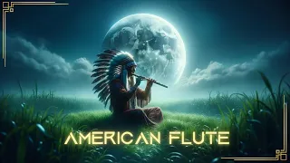 Native American Flute Sleep: 💥 Indigenous Low flute & Fire 💥 night sounds sleep meditation