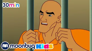 Supa Strikas - Confinement Ausgangssperre für Big Bo | Cartoons für Kinder | Moonbug Deutsch