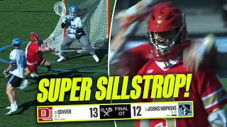 JJ Sillstrop Puts Denver Lacrosse ON HIS BACK in Overtime Comeback vs. Hopkins