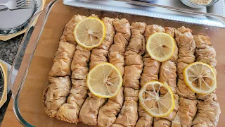 BAKLAVA ROLLS EASY RECIPE! BEST BAKLAVA! Rolnice sa orasima #baklava #dessert #posno #kolaci