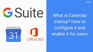 Google G Suite Calendar Interop  - Introduction