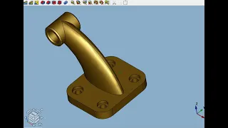 FreeCAD Часть 111. Пример создания модели. Вариант 1