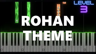 Edoras (Rohan Theme) - The Lord of the Rings - INTERMEDIATE Piano Tutorial