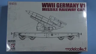 Sprue Review Model Collect 1/72 V1 Missile on Railway Car